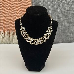 Apt. 9 Gold Filigree Necklace Statement Piece